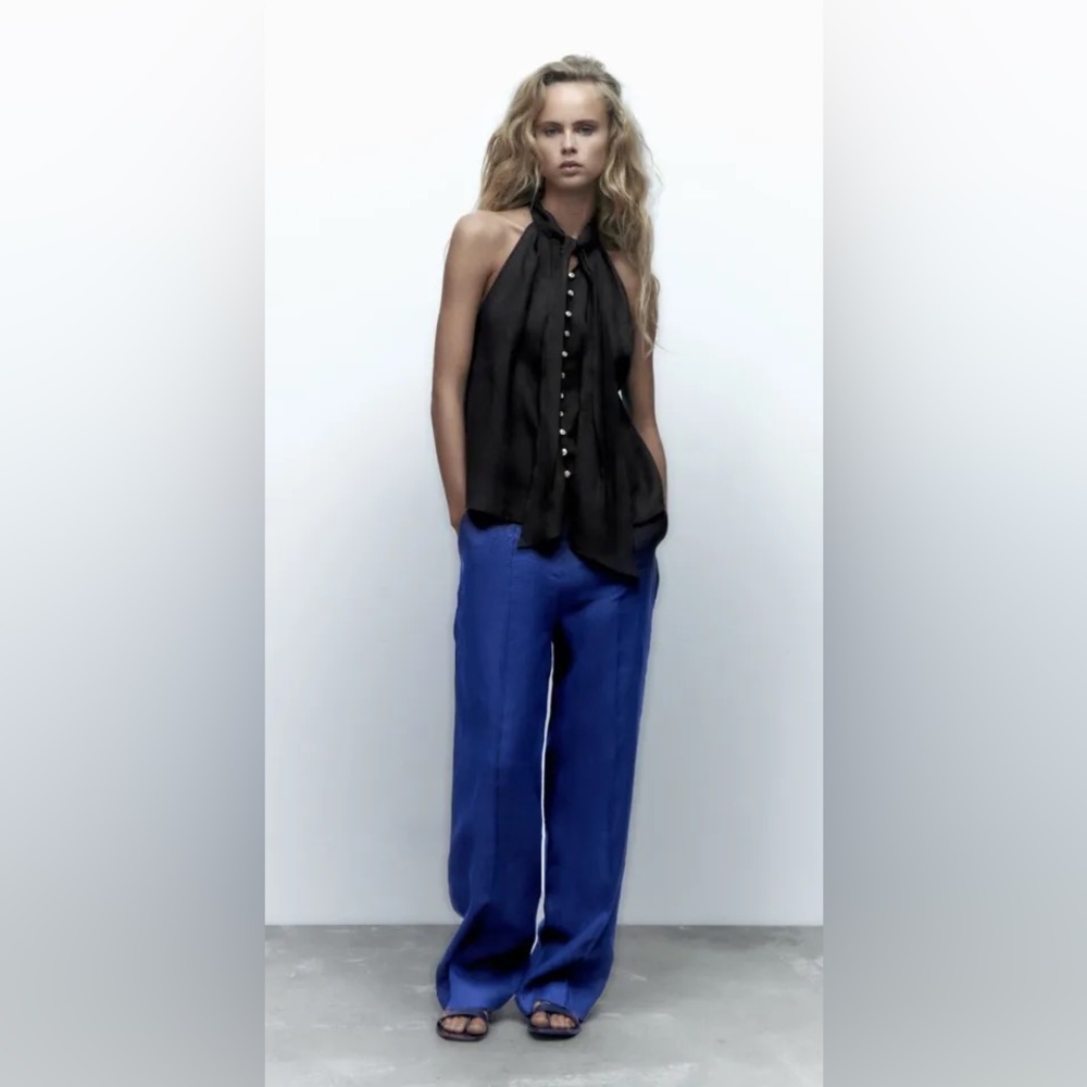 Zara Linen Blouse‎ - Picture 3 of 17